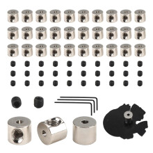 Pin Keepers Pin Locks, 30pcs Pin Backs Locking Clasp Pin Badge Backs Locking Replacement with Wrench for Insignia Name Tag Lanyards Badge(6mm x 5mm)