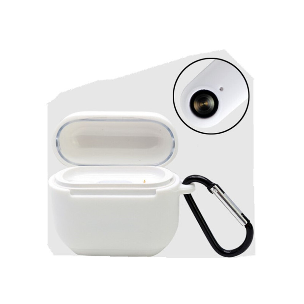 (White) For Insta 360 Go Camera Silicone Protective Cover Charging Case With Buckle White 110691419620