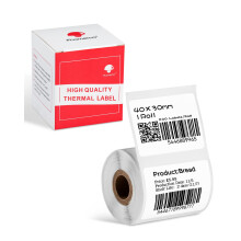 Phomemo Thermal Labels for Phomemo M120 M220 M110 M250 M421 Label Printer, Multi-Purpose Square Self-Adhesive Labels, Thermal Paper for Barcode, Name,