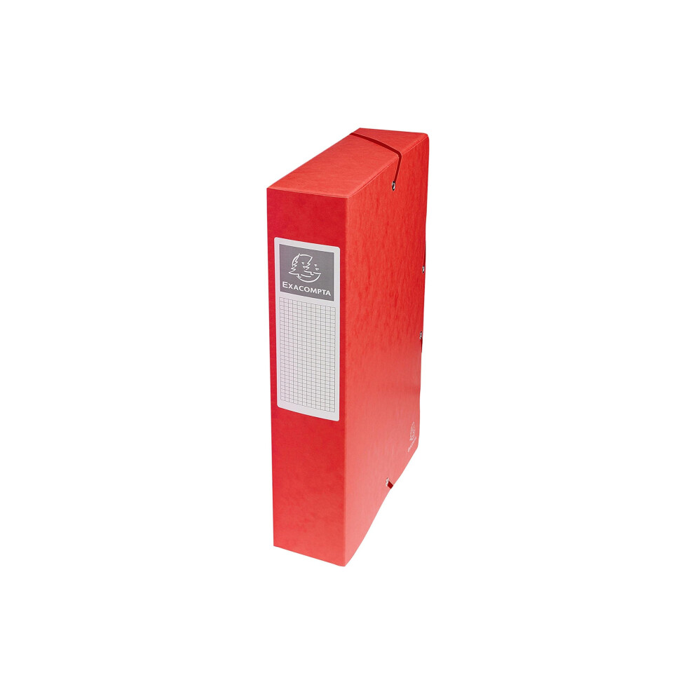 Exacompta - Ref 50605E - Pressboard Filing Box - 250 X 330Mm In Size, Suitable For Holding A4 Documents, 6Cm Spine, 600Gsm Genuine Pressboard, Spine 5051303182271