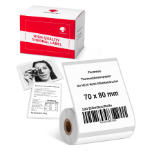 Phomemo M220 Multi Purpose Square Self-Adhesive Label for Phomemo M220 M250 M221 M421 Label Printer, 2.75" x 3.14"(70x80mm), 100 Labels/Roll