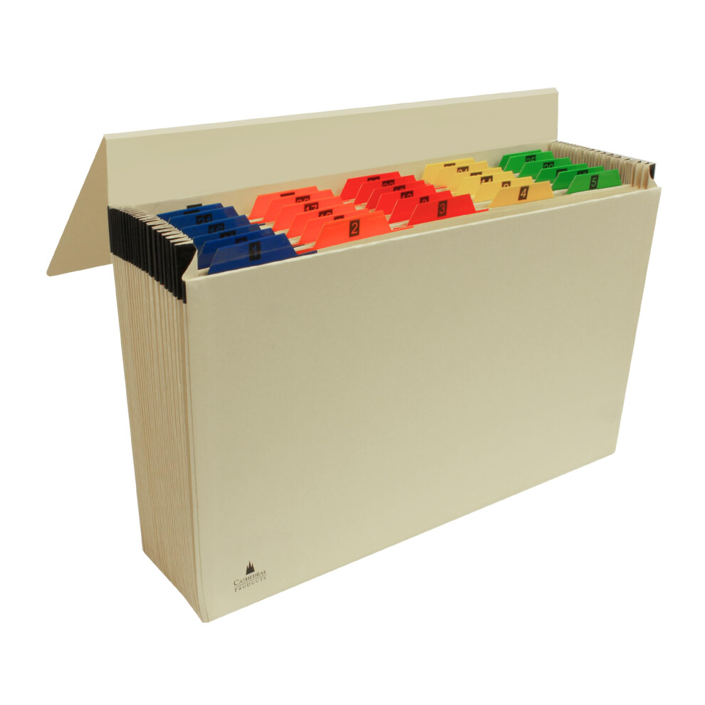 Cathedral Products 31 Pocket Manila Expanding File With Numbered Tabs 1-31 5051303181861