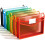 A4 Plastic Wallets, 6 PCS Popper Wallet Plastic Folders Document Files Folders Envelope Pockets Large Capacity with Button Closure,Waterproof 1