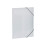 HERMA Elastic Folder Translucent in White A3, Sturdy Plastic, with 3 Inner Flaps, 1 Span Folder 1