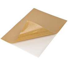 L LIKED 1 per Sheet | 100 Sheets 210mm x 297mm A4 Sticky Brown Kraft Labels Stickers Paper Labels for Laser/Inkjet Printing, Self Adhesive Address