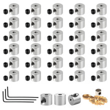30pcs Locking Pin Backs for Badges, Secure Pin Badge Backs with 3 pcs Wrench, Sturdy & Easy to Use Pin Holder Locking Clasps, Reusable Badge Pins