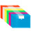 A4 Plastic Wallets, 30 Pack File Folders for Document Paperwork Clear Assorted Coloured Envelope with Label Pocket Velcro Button Home School Travel 1