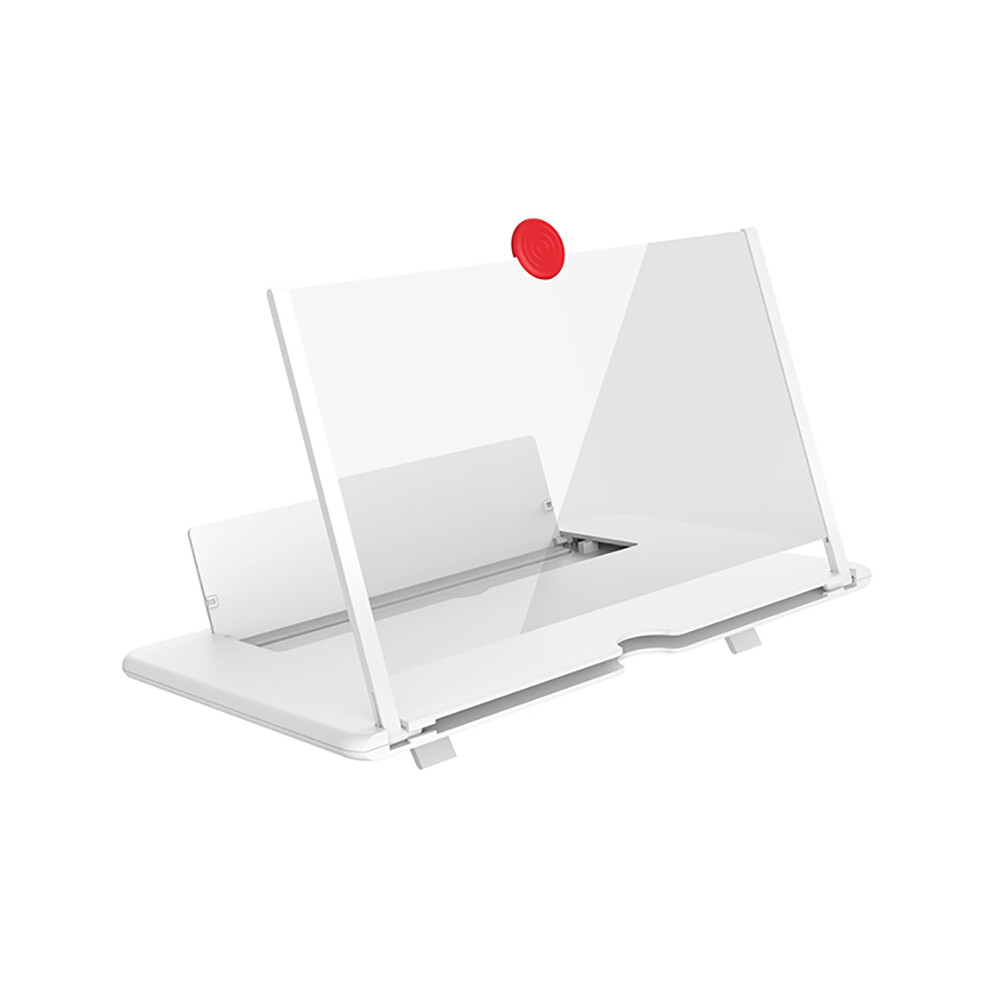 (White) 12" Folding Mobile Phone Screen Magnifier 3D Hd Vedio Amplifier Stand Bracket White 110691425058