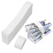 300 Pcs Money Bands for Notes Uk, 192mm*29mm Banknote Paper Currency Straps, Self Adhesive Bundles Bill Wrappers for Wraps Money Organizing