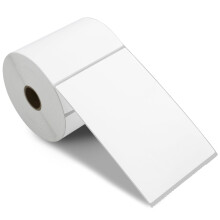 L LIKED 4" x 6" Direct Thermal Blank Permanent Adhesive Shipping Labels, 450 per roll - Compatible with Zebra 2844 ZP-450 ZP-500 ZP-505 Printer (1