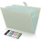 Skydue Expanding File with 8 Compartments, A4 Folder / Document Bag Organiser for Office, Home, School Documents (Light Green) 1