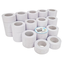 Swift 22 x 12 mm Price Gun Labels CT1 White 40 Rolls 20,000 Stickers Pricemarking Tags Fits Many Pricing Labellers
