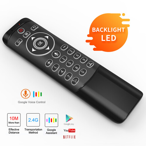 Mini 2.4G Backlit Keyboard Wireless Air Mouse Remote for Android TV BOX