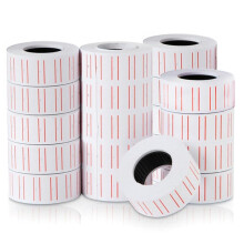 DSL 20 Rolls White Price Label MX5500 Price Tag Gun Labeling 22mm x 12mm / CT1