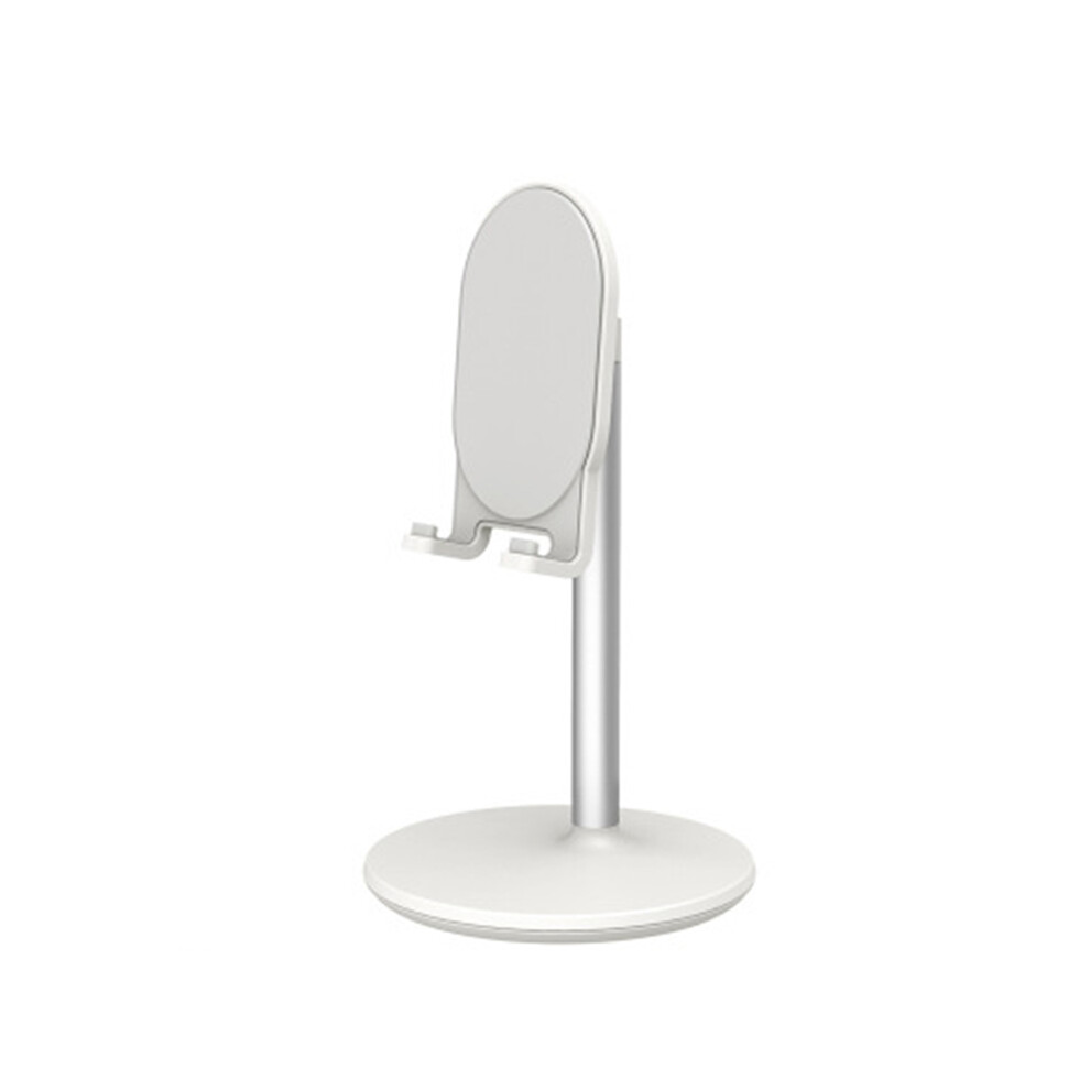 (White) Aluminum Portable Desktop Phone Stand Desk Holder For Tablet Smart Phone Ipad White 320997863144
