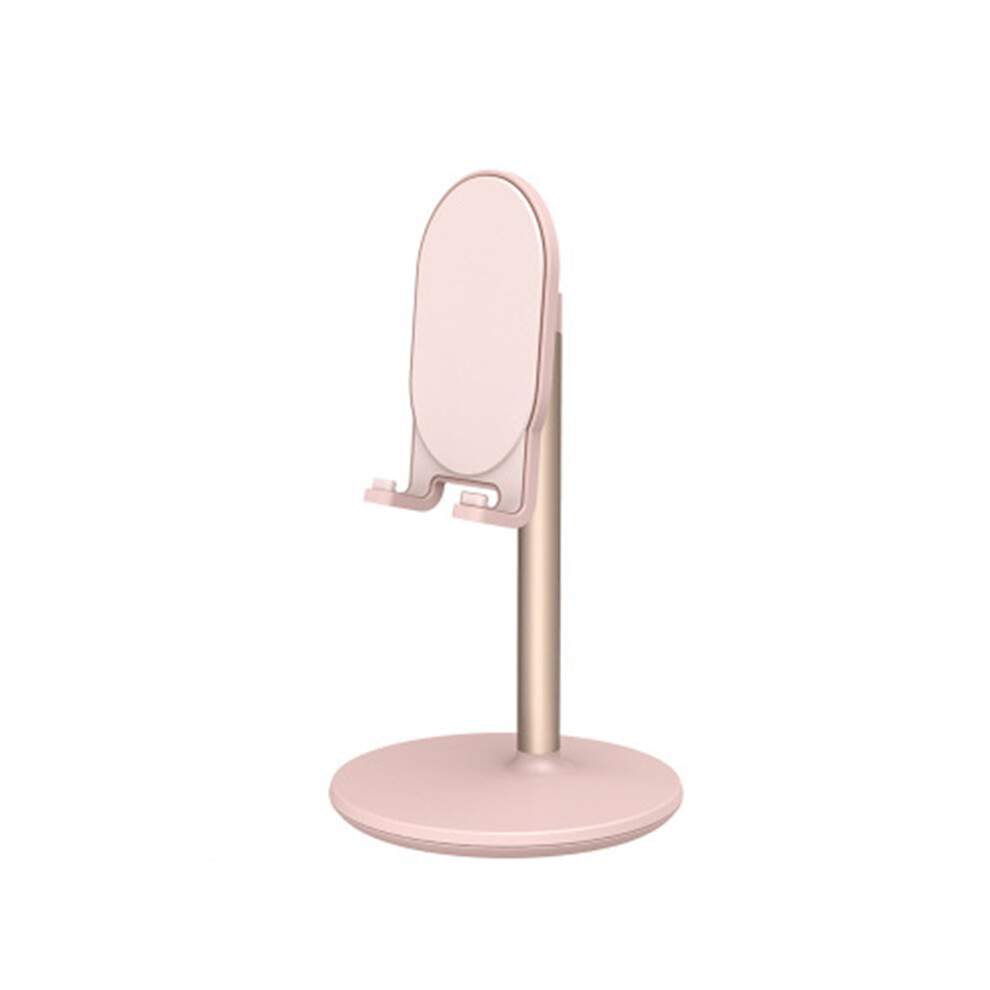 (Pink) Aluminum Portable Desktop Phone Stand Desk Holder For Tablet Smart Phone Ipad Pink 320997863168