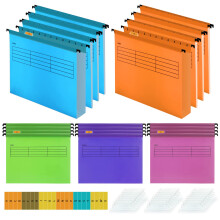 A4 Suspension Files for Filing Cabinet Files Hanging Filing Folders,34.8cm*23.5cm Box Filing Storage Folders Interior Folders for Paperwork Office