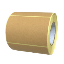Pack of 300 - Kraft Brown Stickers Labels, 75 x 50mm