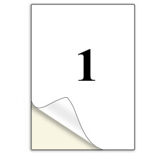 A4 Shipping Labels 100 Sheet 1 per Sheet 210 x 297 mm A4 Matte White Address Labels Self-Adhesive Sticky Back Label Mailing Printing Paper for Laser