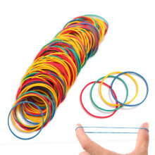 Rubber Bands Coloured Rubber Elastic Bands 500PcsThick Natural Rubber Bands Heavy Duty Strong Elastic Bands for Tie Dye, Hair Home, Pens,
