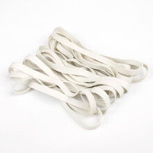 Heavy Duty Rubber Bands 20 Pcs White Large Thick Elastic Rubber Bands 20x1CM Trash Can Band Rope Strong Durable Wide Wrapping Bands for Industrial