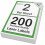 [200 Labels] Self Adhesive White Sticky Printer Labels for A4 Printer 2 per Sheet | A5 Sticky 2 per A4 Sheet Address Labels | Laser Printer Labels 2 1
