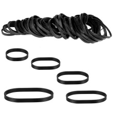 100pcs Large Rubber Bands 5 Sizes of Heavy Duty LargeTactical Elastic Bands Extra Wide and Thick Black Bands, Weather-Resistant Rubber Bands for