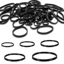 wonkeken 150Pcs Elastic Bands 5 Sizes Heavy Duty Thick Rubber Bands Natural Strong Elastic Bands Wide Rubber Bands Home School Office Workshop