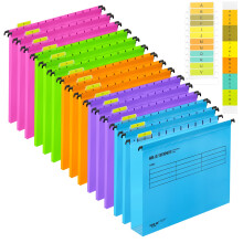 Lafecuw A4 Suspension Files, 15 Pcs A4 Suspension Files for Filing Cabinet Files Hanging Filing Folders,Box Filing Storage Folders Interior Folders