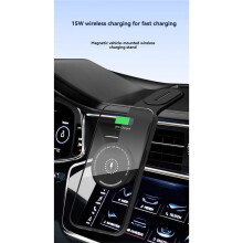 Für Wireless Autoladegerät, Magnetische Autohalterung, Biegsame Autohalterung, Handyhalterung für Lüftungsschlitze, Armaturenbretthalterung