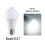 3X 85-265V E27 PIR Motion Sensor Lamp 12W Bulb with Motion Sensor Infrared Motion Detector Security Light White Light 4
