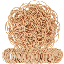 AOUOU Rubber Bands 60mm Net Weight 190grams Elastic Rubber Band Beige Rubber Bands Office Supplies
