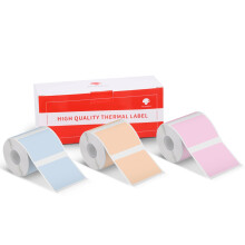 Phomemo 3 Rolls of 230 Self-Adhesive Color Thermal Labels, 1.57"x1.18" (40x30mm), Compatible with Phomemo Label Printers