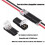 100PCS Conector Enchufable Doble Cable, LED Light Strip Connectors 2 Pin Solderless Wire Connector with Locking Buckle 4