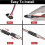 100PCS Conector Enchufable Doble Cable, LED Light Strip Connectors 2 Pin Solderless Wire Connector with Locking Buckle 7