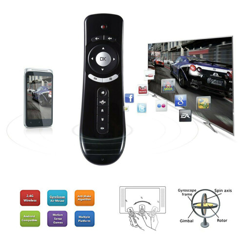 T2 2.4G Wireless Air Mouse Keyboard Remote Control for Android TV Box Mac