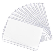 A6 Zipper Binder Punched Pockets,20 PCS PVC Plastic Budget Binder Pockets 6 Holes Ring Binders Document Organizer Bill Folder Money Cash Envelope