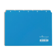 Durable A5 Index Card Set | Includes Printed A-Z Tabs | Blue | Made of Strong PVC | Perfect for Organising Documents | Pack of 1