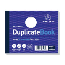 Challenge Duplicate Book, Carbonless, 100 Pages, 5 pack (105 x 130 mm)