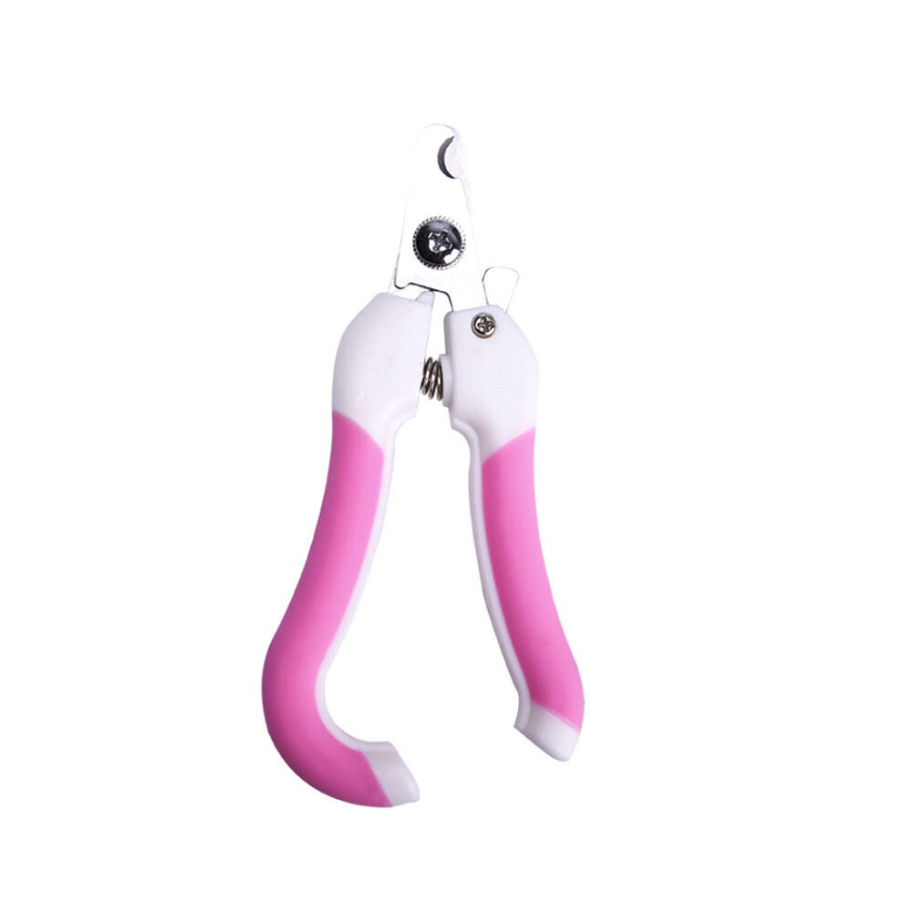 Pink (, Large) Pet Nail Clippers U-Shaped Dog Cat Large/Medium And Small Opp Bag With File