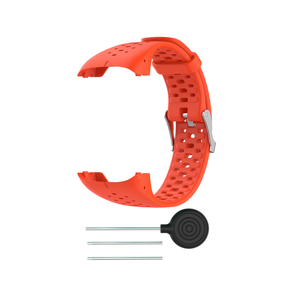 (Orange) Silicone Breathable Wristband Strap For Polar M400 M430 Gps Sports Smart Watch Orange 110691428257