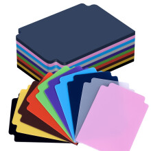 Savita 40pcs Trading Card Dividers, 3.8x2.7inch, 10 Colors, Plastic, A6, with Tabs