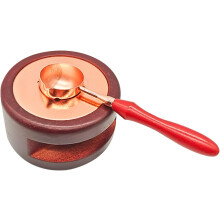 Wax Seal Warmer & Kit - Wax Seal Stamp Set, Beads & Furnace Tool for DIY Wedding Invitations & Arts & Crafts - 2 Piece Set