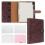 FYY Leather A5 Ring Binder Notebook - Dark Brown, 6-Ring Binder with A5 Refill Papers 1