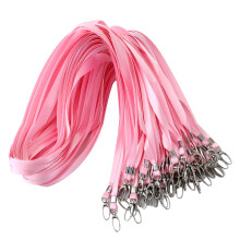 ROSSHINE 50pcs Pink Lanyards for Neck, Nylon Neck Strap Lanyard for Keys ID Cards Name Tags Badge Holders with Swivel Hook Ideal for Staff Student