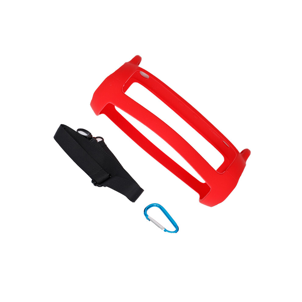 (Red) Soft Silicone Case Cover Bag For Jbl Flip 5 Blueteeth Speaker Shockproof Sleeve Red 110691428967