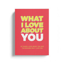 What I Love About You Book, 30 Things I Love About You and The Reasons Heartfelt Fill-in-The-Blank Journal, Anniversary Valentines Day Gifts for