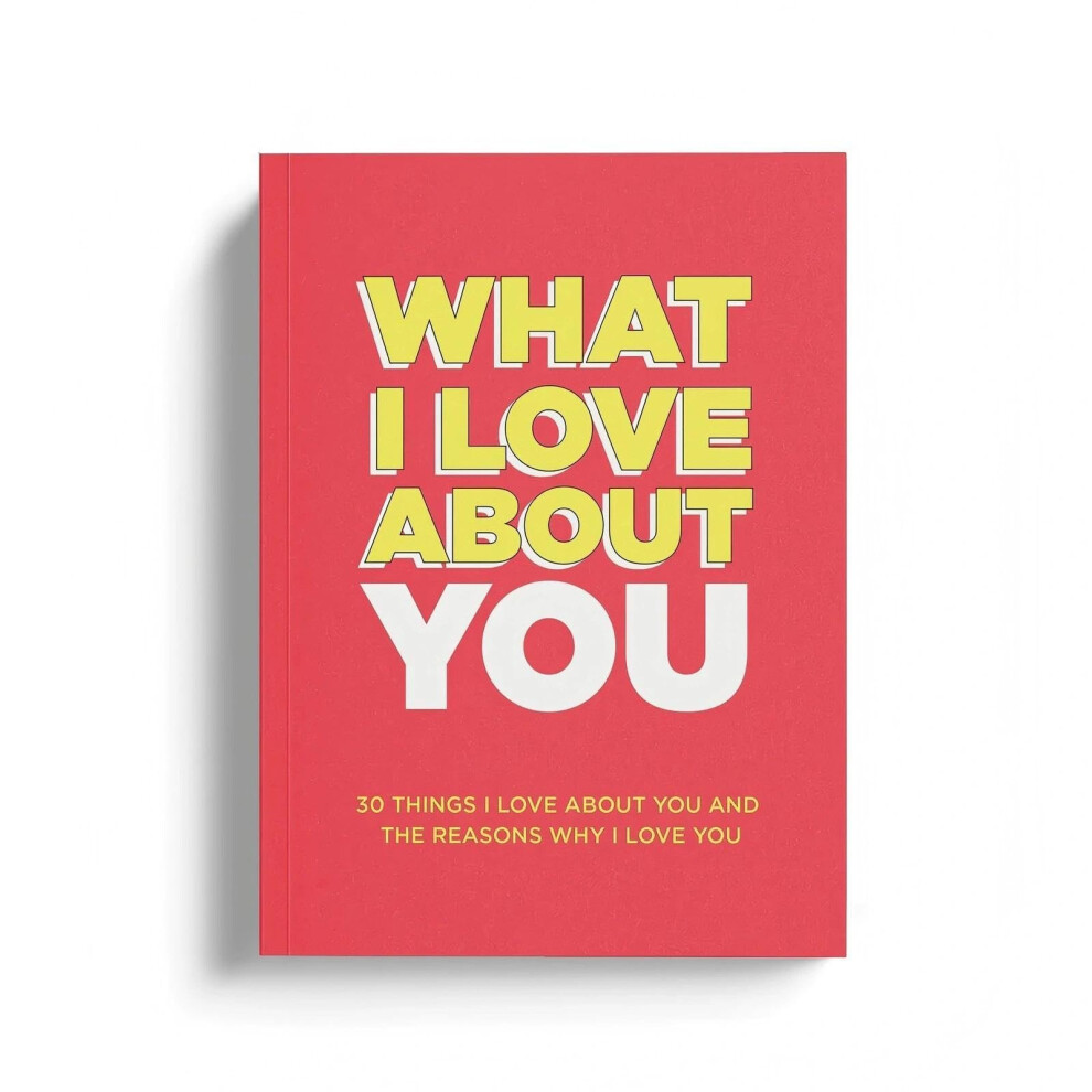 Vetin What I Love About You Book, 30 Things I Love About You And The Reasons Heartfelt Fill-In-The-Blank Journal, Anniversary Valentines Day Gifts For