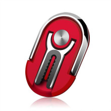 (red) Multipurpose Mobile Phone Bracket Rotating Ring Holder Car Home Phone Mount