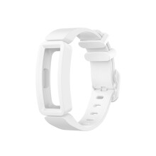 (White) Soft Silicone Watch Band Strap Wristband for Fitbit Ace 2/Inspire/Inspire HR Smart Tracker